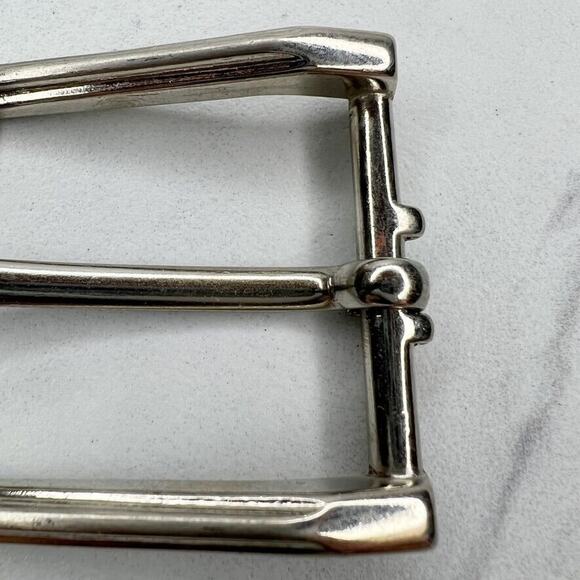 Silver Tone Simple Basic Belt Buckle - Picture 4 of 10